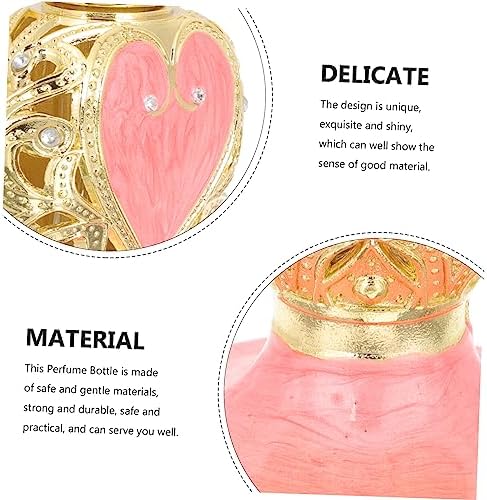 Ipetboom Heart Shaped Perfume Bottle Refillable Design for Essential Oils Fragrances Decoration