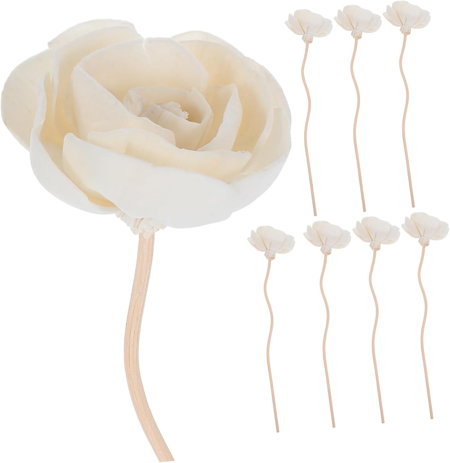 ABOOFAN 8pcs Flower Rattan Diffuser Sticks for Home Aroma