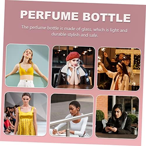 Healvian Refillable Glass Perfume Bottle Stylish Travel Essential Oil Container