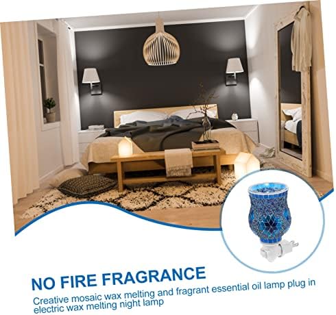 3D Wax Warmer Electric Aroma Decorative Lamp with Blue Light