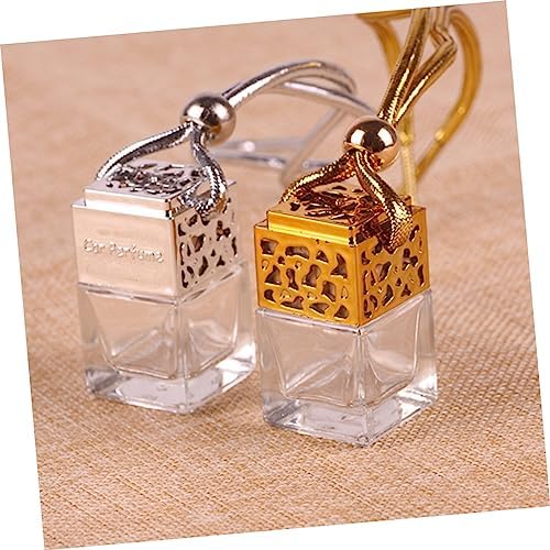3Pcs Glass Perfume Bottle Pendant for Car Hanging Decoration