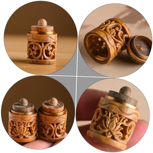 Wooden Diffuser Perfume Bottle Pendant DIY Keychain