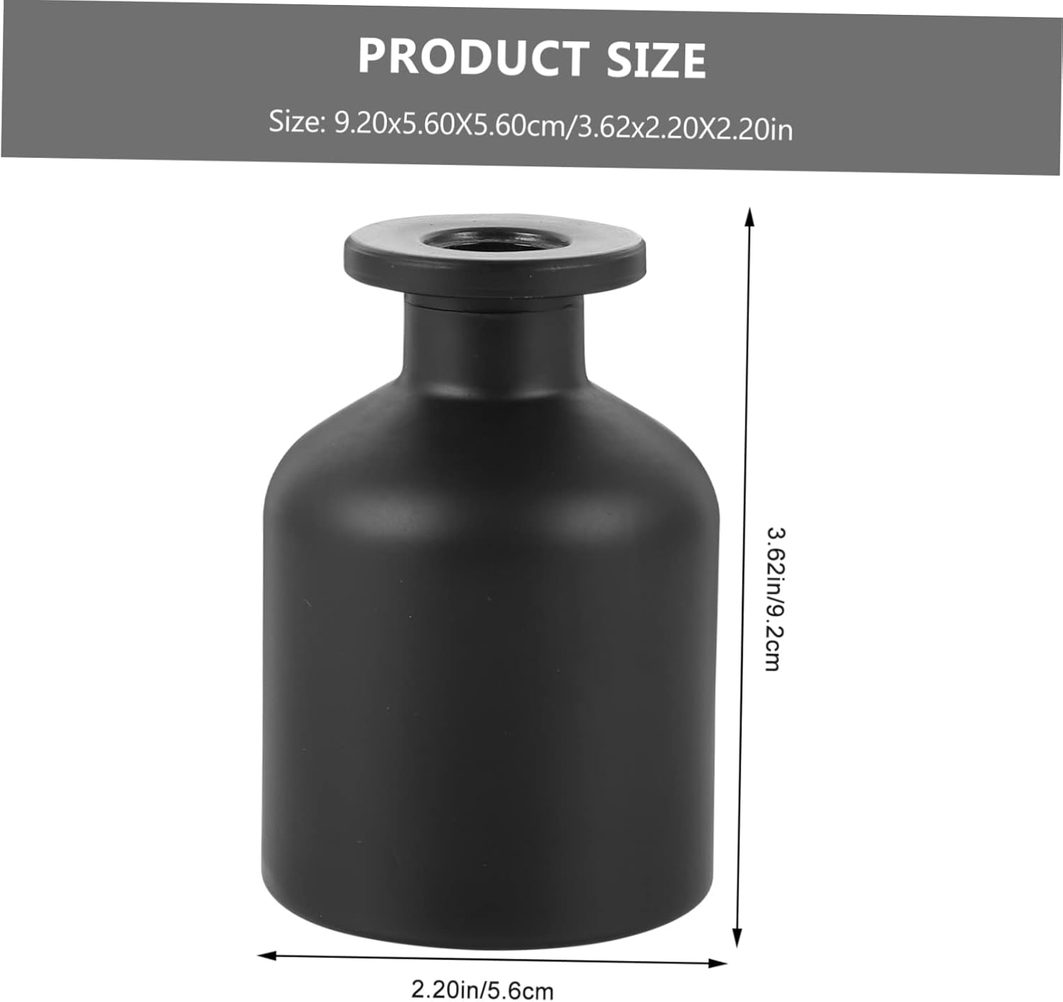 PRETYZOOM 2pcs Frosted Aroma Diffuser Bottles for Home Decor and Gifts