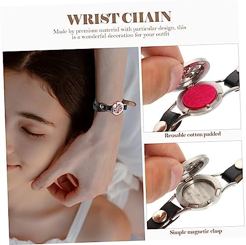 1Set Chic Hollow Out Perfume Diffuser Bracelet for Women