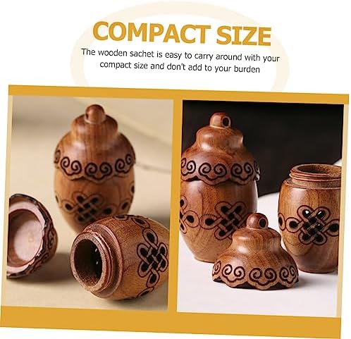 Hollow Aromatherapy Bottle Pendant with Rotating Design
