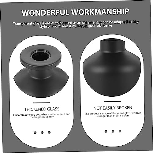 2pcs Chic Aroma Stick Glass Bottles Reusable Decorative Diffuser for Home Desktop