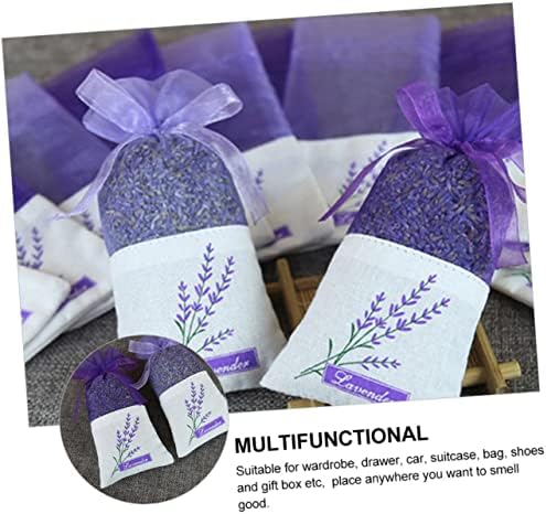 22Pcs Lavender Sachet Bags with Gauze Ribbons for Closet Freshness