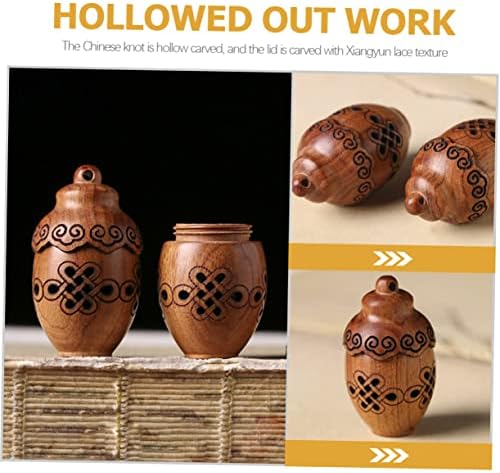 ERINGOGO Multi-Function Portable Wood Aroma Pendant Holder Decor