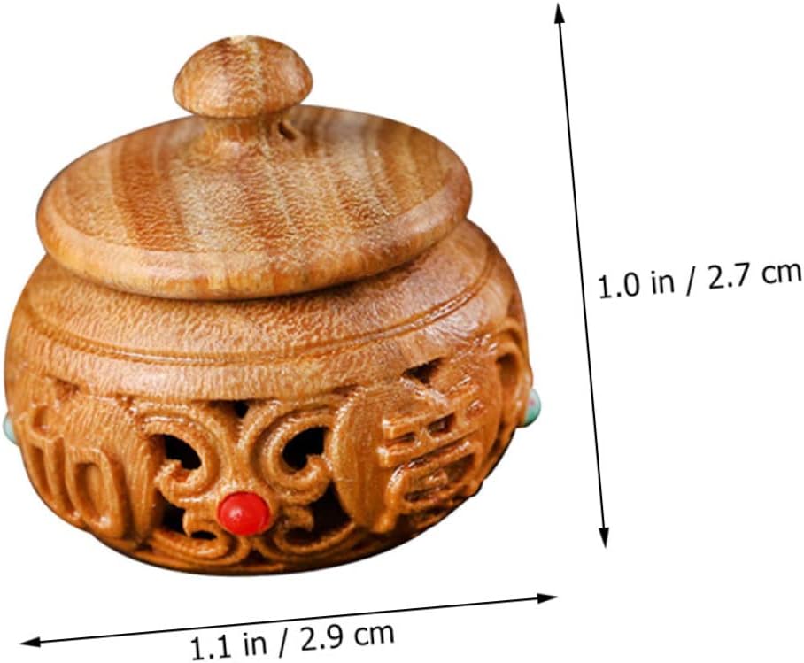 ABOOFAN 2pcs Hollow Car Diffuser Bottle Decorative Aroma Pendant for Scent Beads Vintage Design Holder for Home and Car