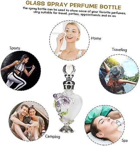 Cabilock Refillable Aromatherapy Glass Bottle with Vintage Cork