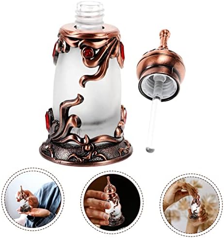 Vintage 15ml Perfume Bottle Decorative Metal Refillable