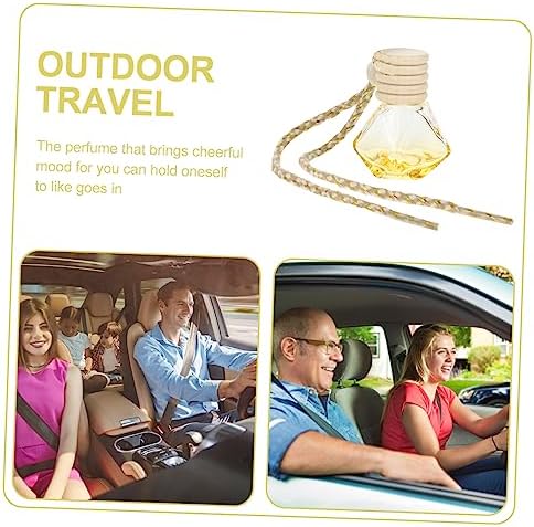 LIFKOME 5Pcs Essential Oil Diffuser Car Hanging Perfume Bottle Aromatherapy Pendant