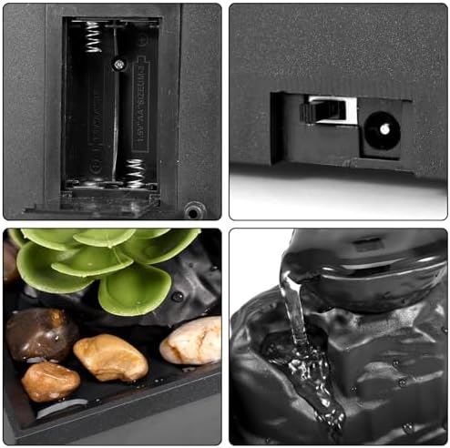 Tabletop Water Fountain with Light and Sound