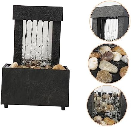 LIFKOME Mini Water Fountain for Home Office Decor