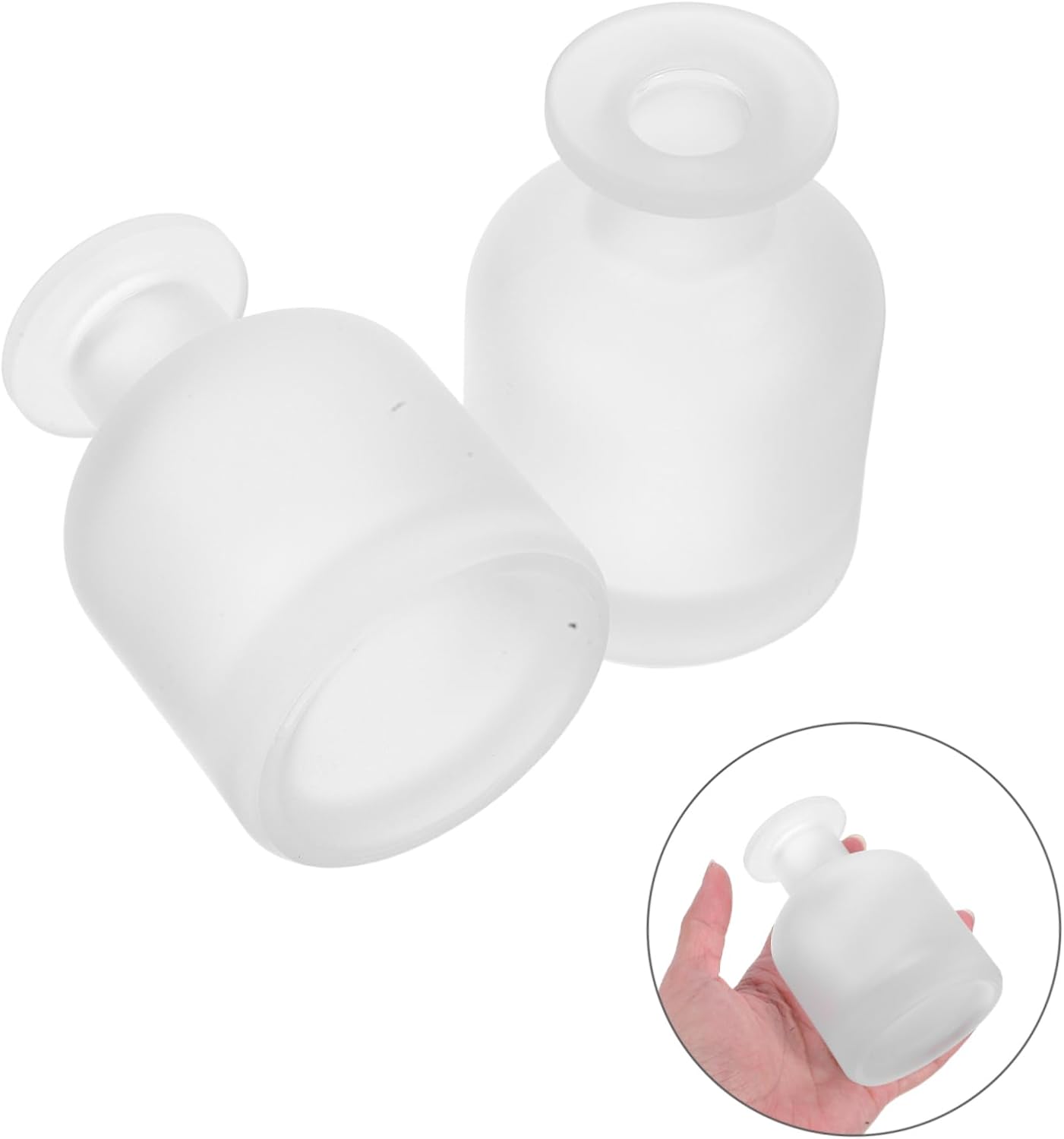 NOLITOY 2pcs Essential Oil Diffuser Glass Bottles