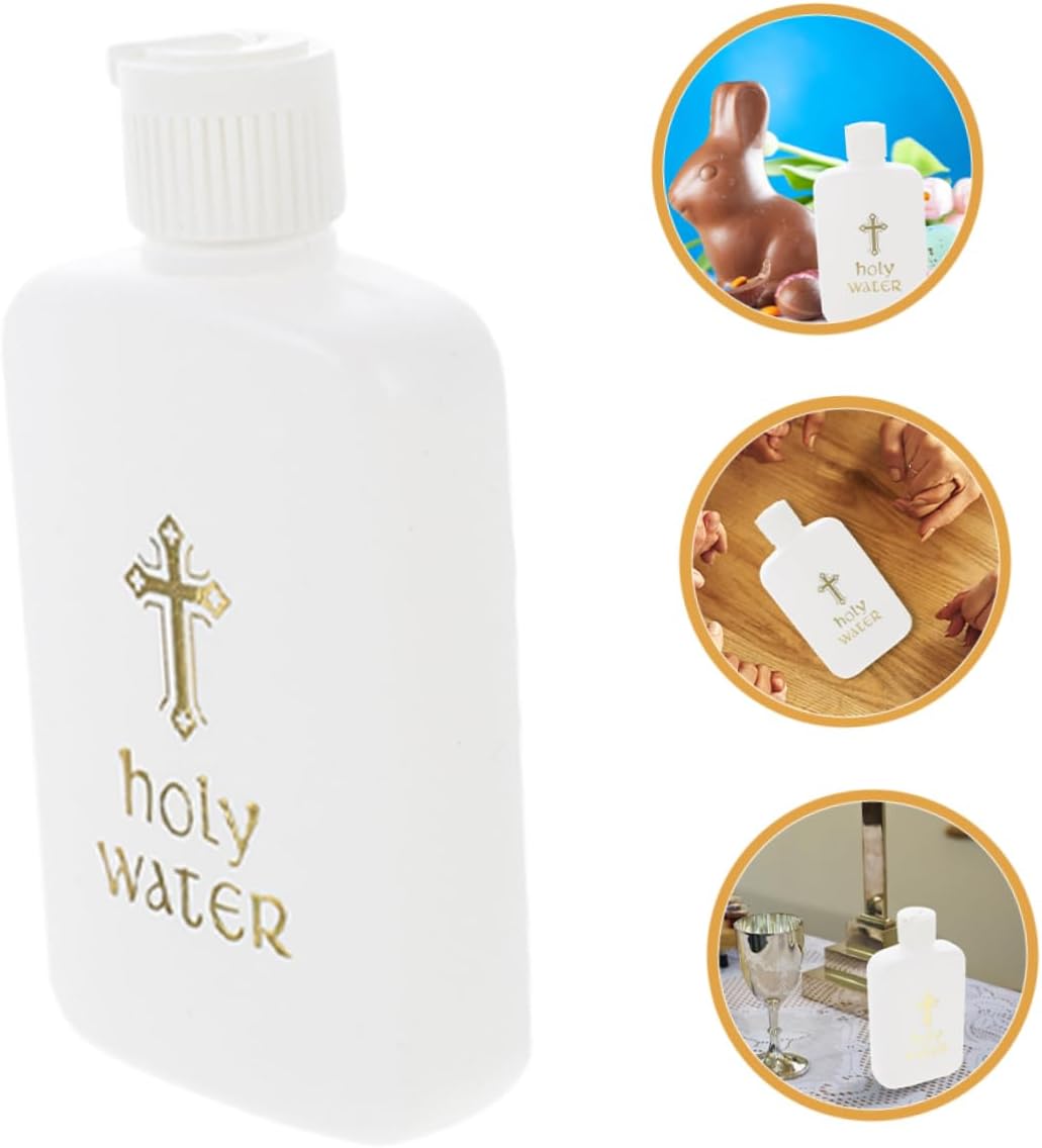 STOBAZA Baptism Holy Water Bottles Set of 2 Mini Religious Jars