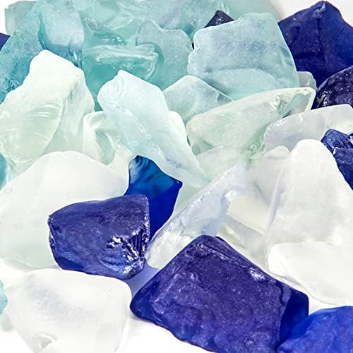 Ausluru 5LB Frosted Sea Glass Vase Fillers