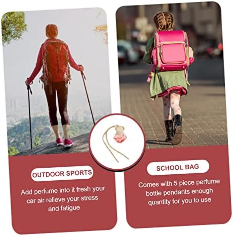 Alipis 5Pcs Car Hanging Perfume Bottle Diffuser Pendant for Home and Car Decor