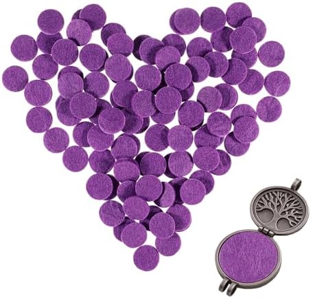 100 Pcs Essential Oil Pads for Diffuser Necklace