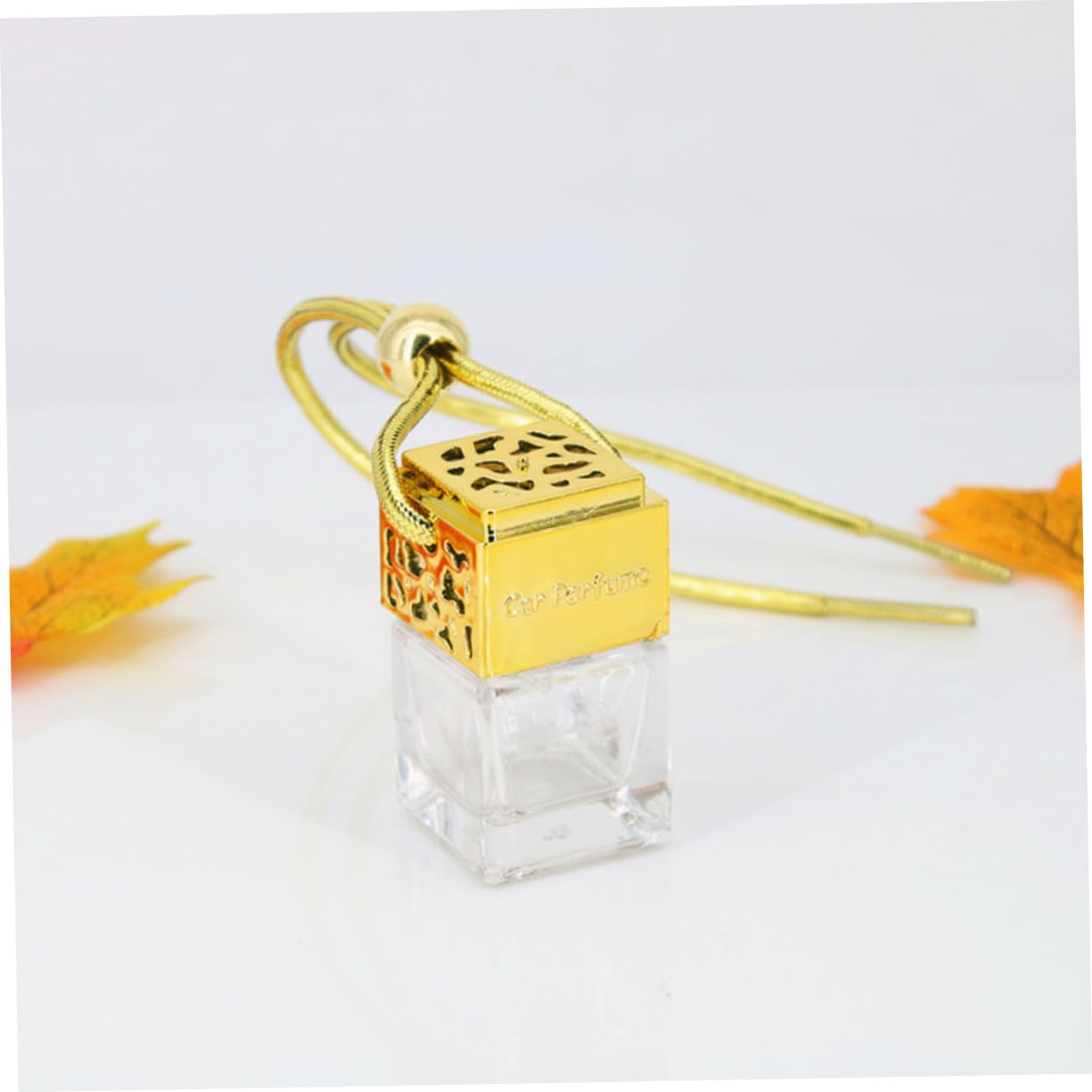 PartyKindom 4Pcs 8ml Hanging Perfume Bottle Pendant Decorative Glass Essential Oil Holder