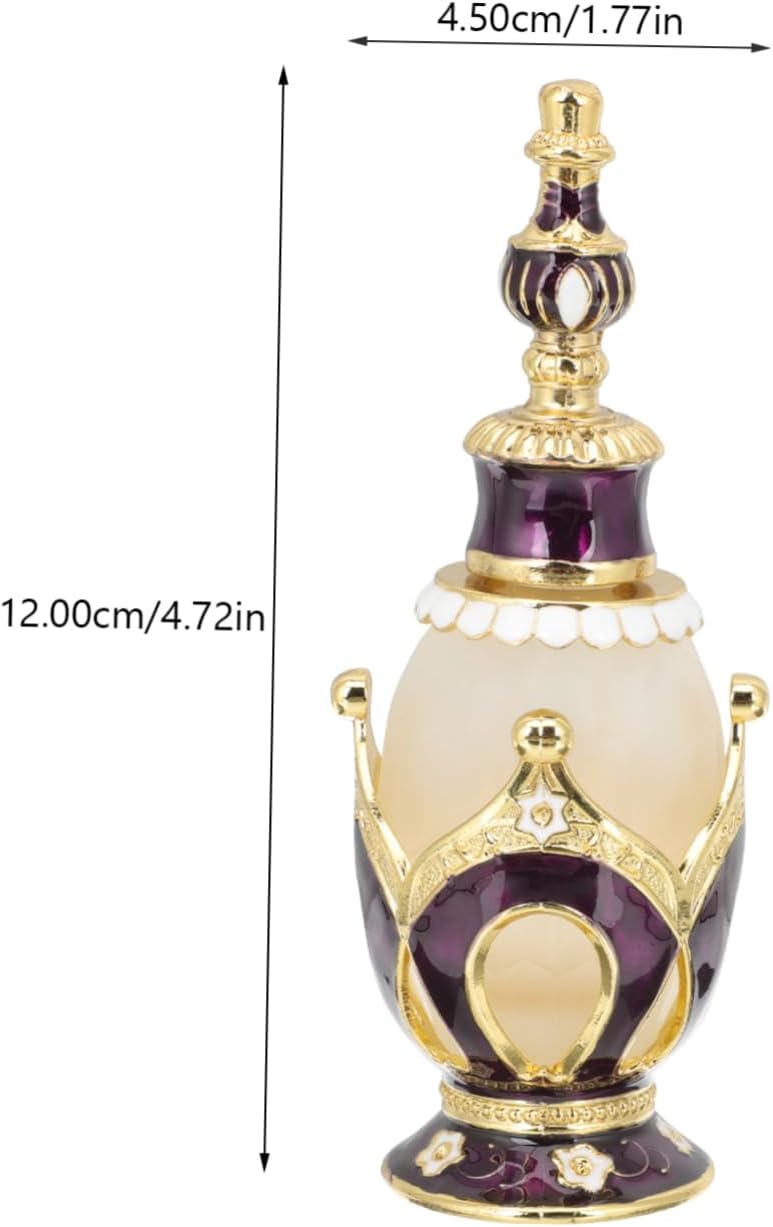 Delicate Perfume Bottle Aroma Diffuser with Crown Design for Home Office and Spa Decor