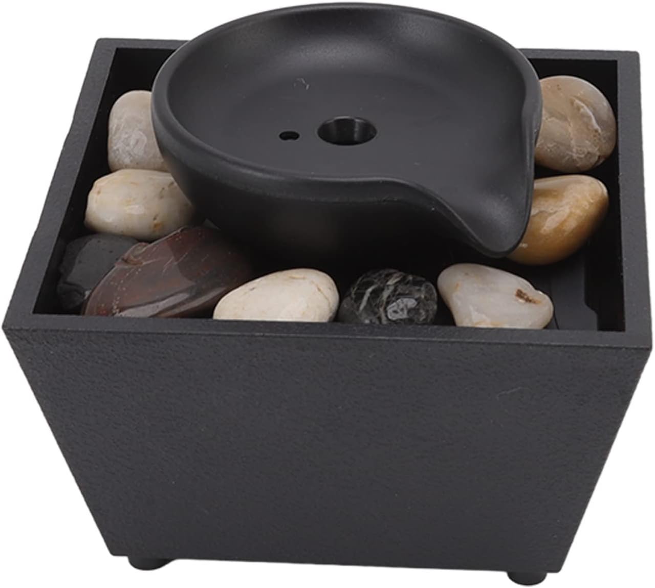 Horoper Floating Teapot Tabletop Water Fountain with LED Lights