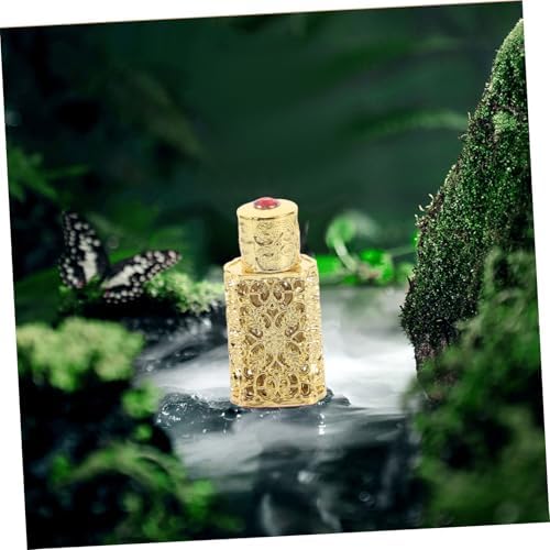 Egyptian Perfume Bottle Hollow Pattern Elegant Travel Atomizer for Essential Oils