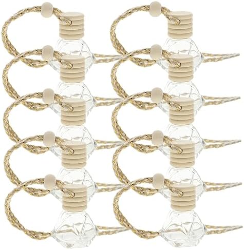 VOSAREA 10pcs Hanging Aroma Bottles for Car and Home