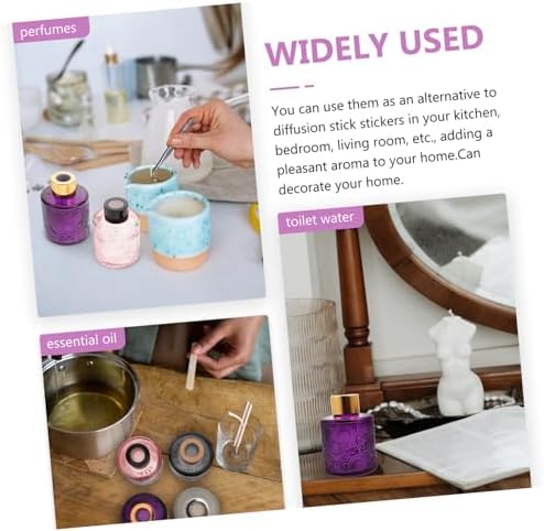 PRETYZOOM 4pcs Embossed Aromatherapy Diffuser Bottles with Rattan Sticks for Home Fragrance Decor