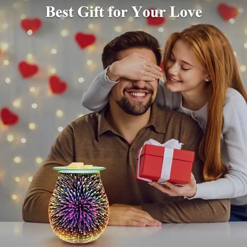 EQUSUPRO 3D Glass Wax Melt Warmer with Timer