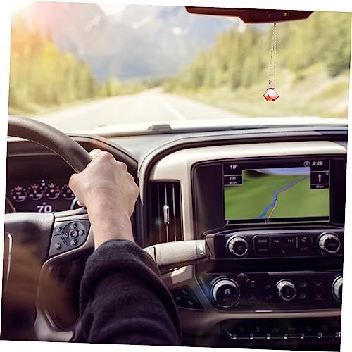 FAVOMOTO 5pcs Hanging Car Perfume Bottle Diffuser Decorative Pendant for Essential Oils Auto Home Use