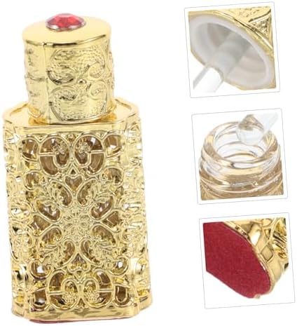 Egyptian Perfume Bottle Hollow Pattern Elegant Travel Atomizer for Essential Oils