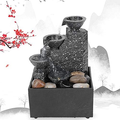 Tabletop Fountain with USB Power and LED Lights