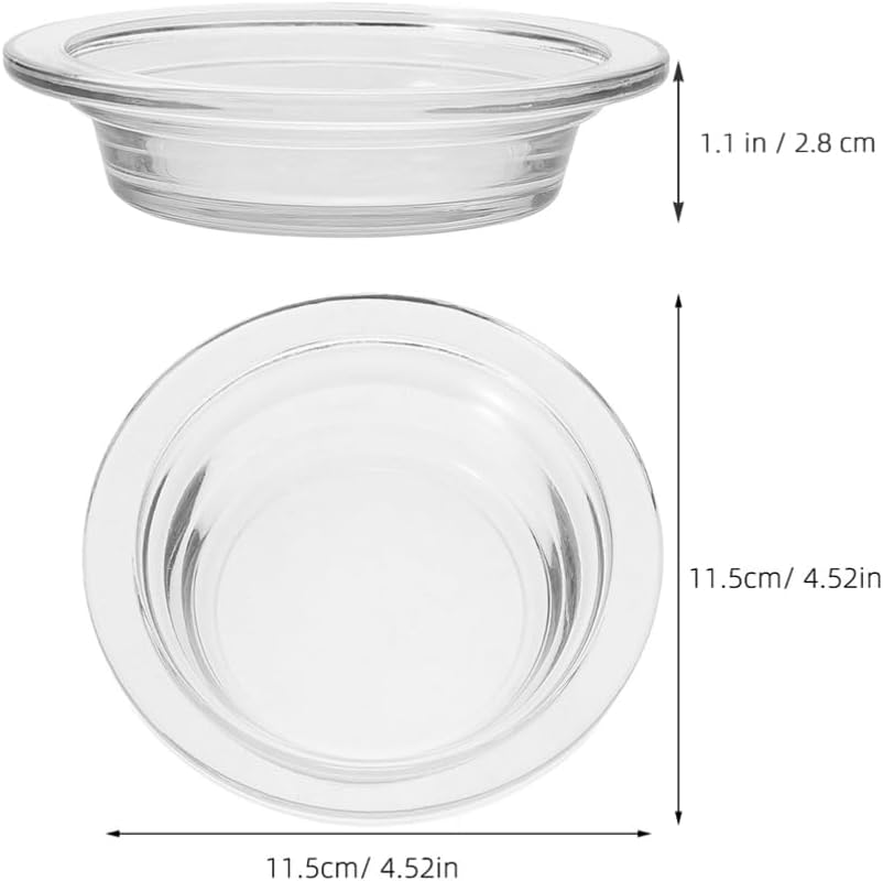 2Pcs Glass Wax Warmer Replacement Dish