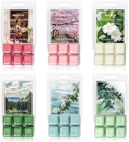 Spring Summer Scented Wax Melts 6 x 25oz Soy Wax Cubes