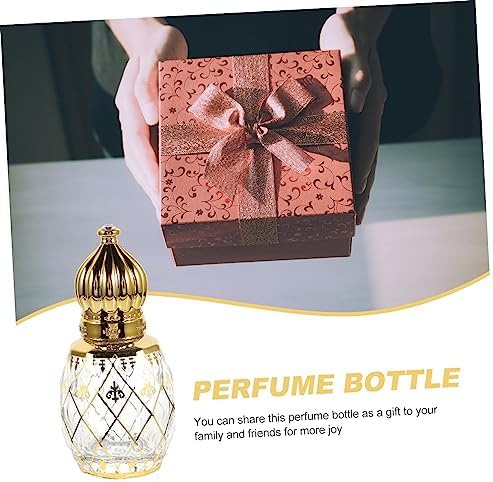Mobestech Essential Oil Roller Empty Perfume Sample Travel-friendly Arabic Style Decor Bottle