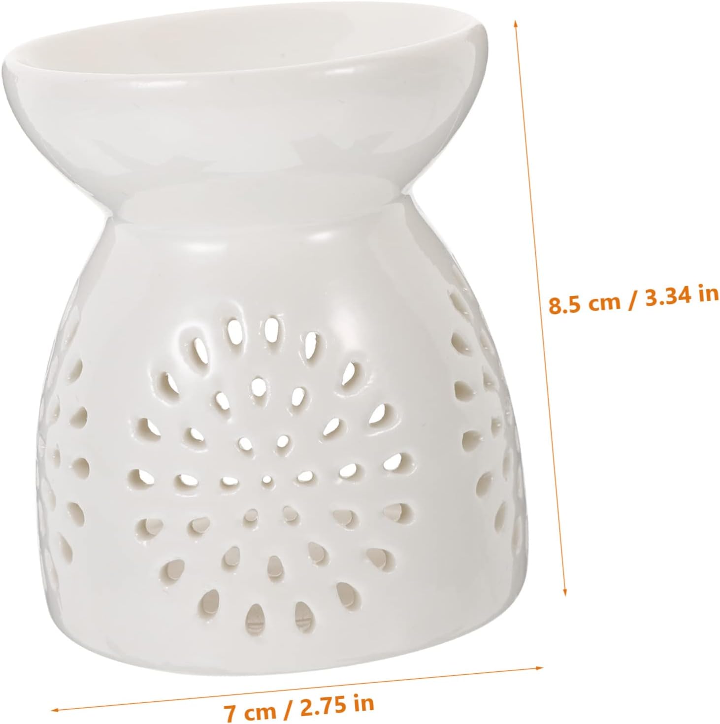 Cabilock Ceramic Essential Oil Burner with Hollowed Design