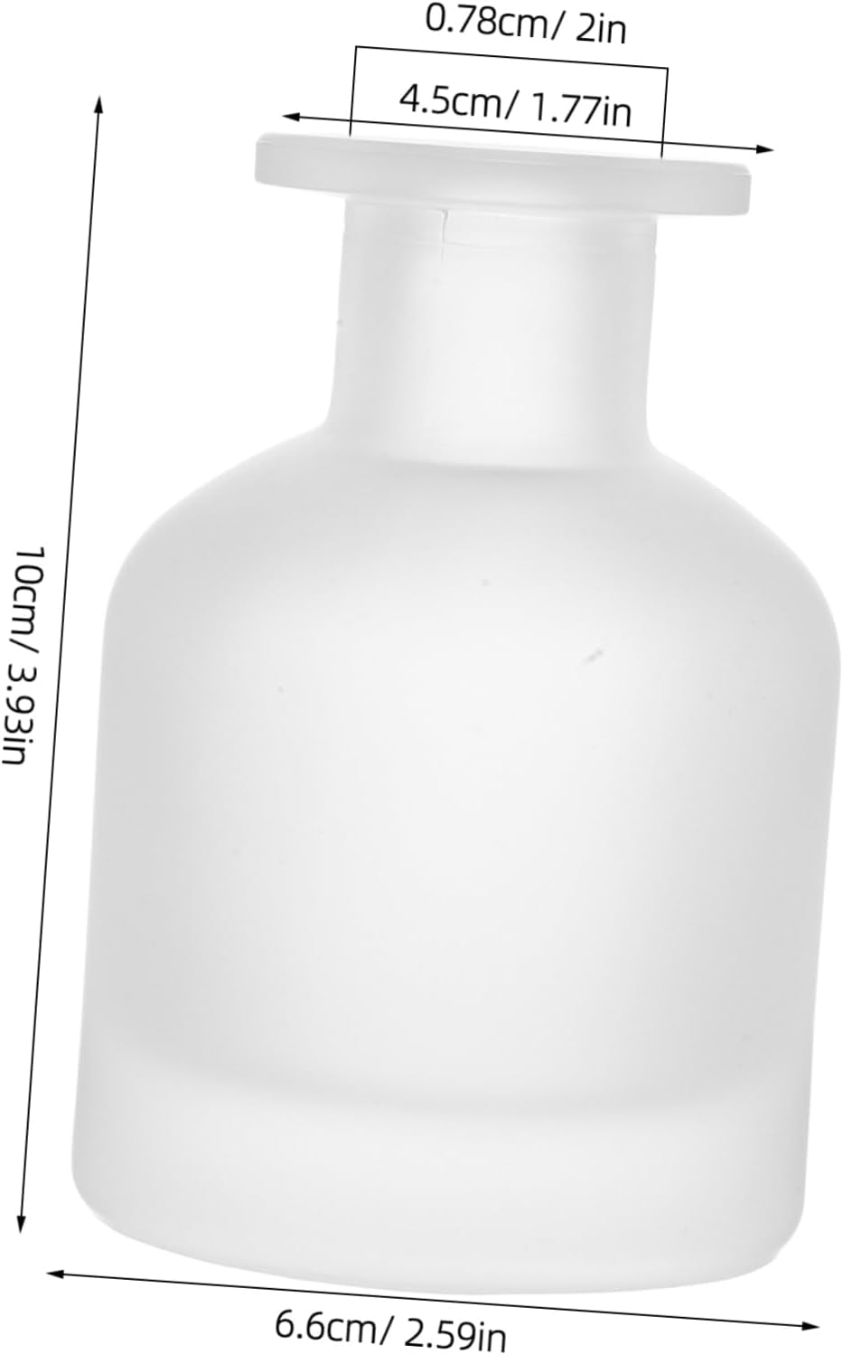 Didiseaon 2pcs Decorative Glass Diffuser Bottles 150ml
