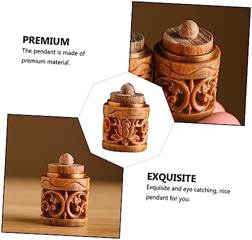 Wooden Diffuser Perfume Bottle Pendant DIY Keychain