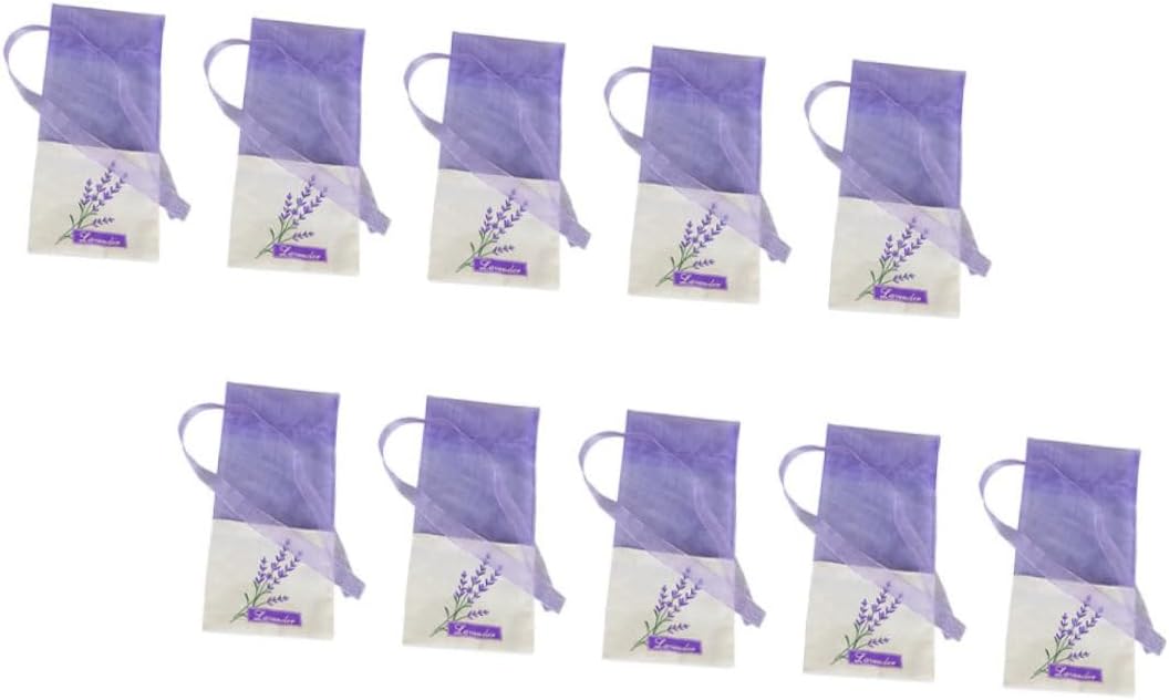22Pcs Lavender Sachet Bags with Gauze Ribbons for Closet Freshness