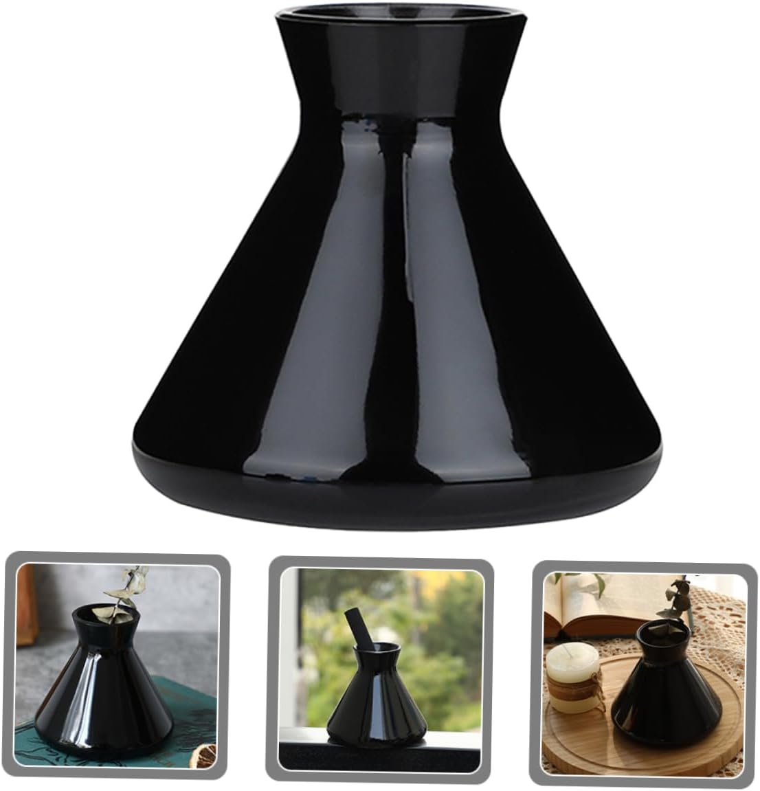 SOLUSTRE Aroma Diffuser Glass Bottle Decor for Bedroom and Home Use