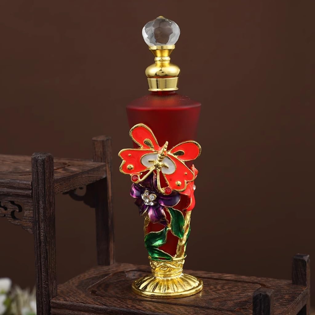 Vintage Perfume Bottle 30ml Glass Decorative Essential Oil Vial