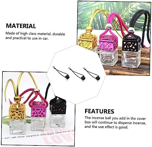 3pcs Car Perfume Bottle Pendants for Decoration