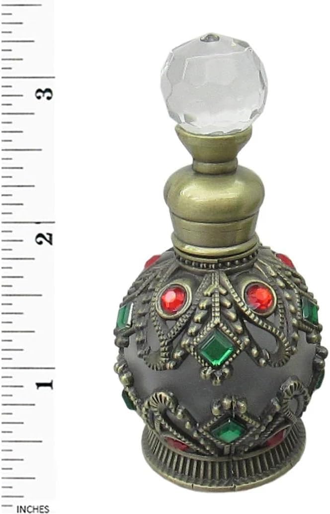Antique Brass Decorated Perfume Bottle 15ml
