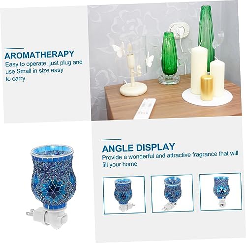 3D Wax Warmer Electric Aroma Decorative Lamp with Blue Light