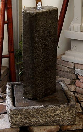 Basalt Fountain with Traveling Buddha Seating and Bench Package 1086