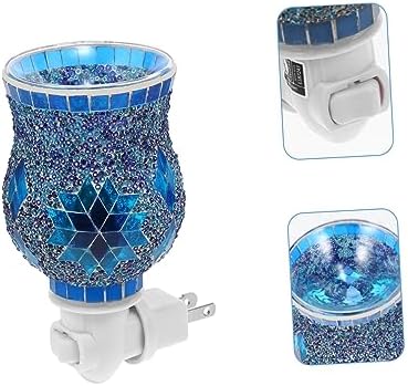 3D Wax Warmer Electric Aroma Decorative Lamp with Blue Light