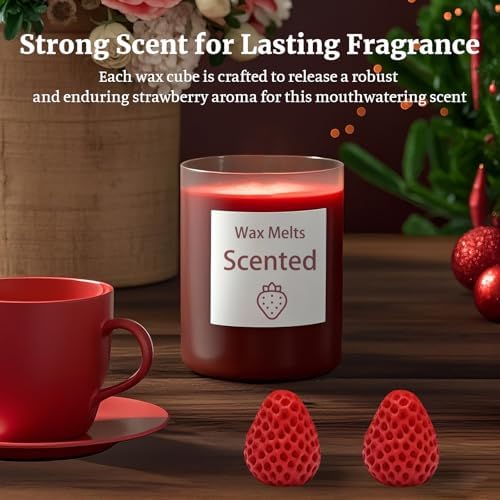 Soy Wax Melts with Strawberry Scent 6 Pcs Set