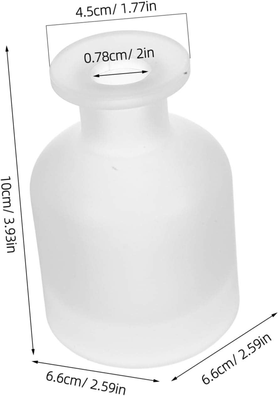 Didiseaon 2pcs Decorative Glass Diffuser Bottles 150ml