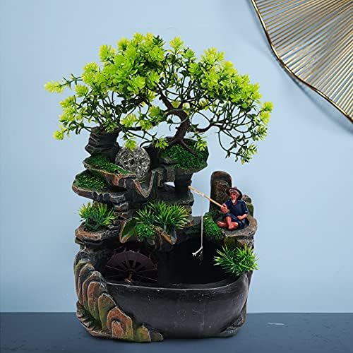 Xianikoho Indoor Waterfall Fountain with LED Lights